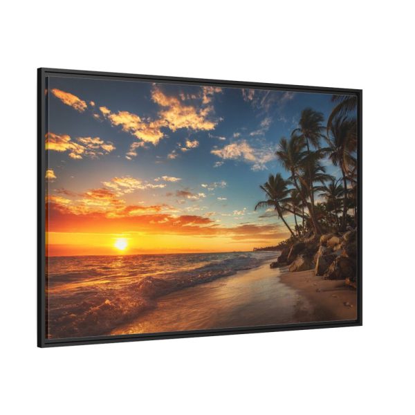 88289-840.jpg Sunrise Over the Beach Punta Cana Framed Canvas