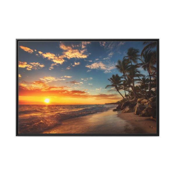 88289-841.jpg Sunrise Over the Beach Punta Cana Framed Canvas