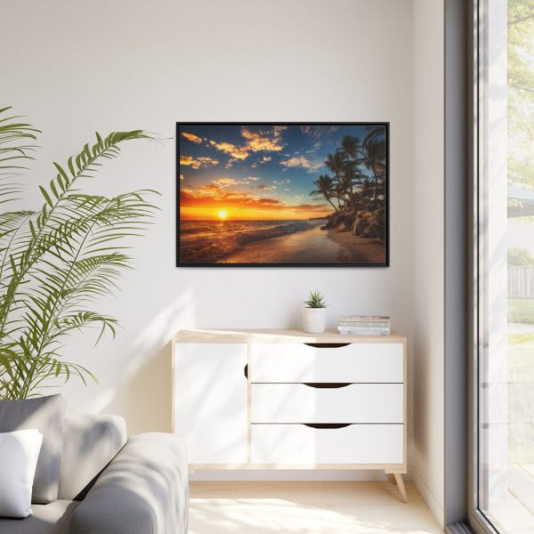 88289-843.jpg Sunrise Over the Beach Punta Cana Framed Canvas