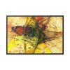 Butterfly Stopwatch Eye Face Framed Canvas