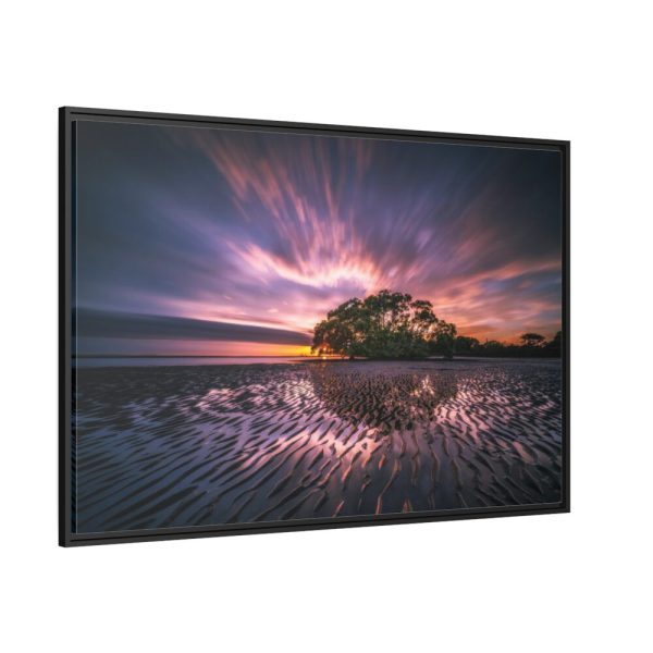88289-870.jpg Waves Reflection and Sunrise Framed Canvas