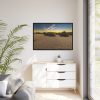 88289-883.jpg Drought Dehydrated Clay Floor Earth Cracked Framed Canvas