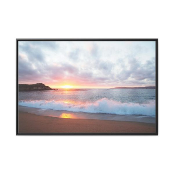 88289-891.jpg Pacific Coast Sunset at Monterey, California Framed Canvas