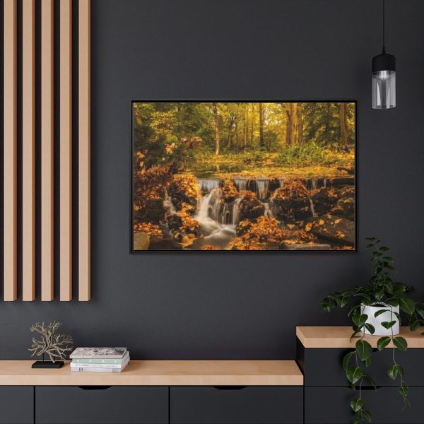 88289-904.jpg Waterfall Autumn Framed Canvas