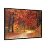 88289-910.jpg Red Season in the Woods Framed Canvas