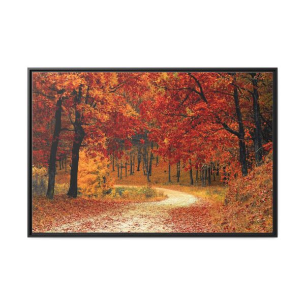 88289-911.jpg Red Season in the Woods Framed Canvas