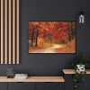 88289-914.jpg Red Season in the Woods Framed Canvas