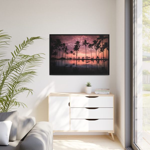 88289-929.jpg Water Palm in the Resort Framed Canvas