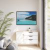 88289-939.jpg Beach View With White Sand and Blue Ocean in Summer Framed Canvas