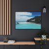 88289-940.jpg Beach View With White Sand and Blue Ocean in Summer Framed Canvas