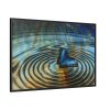 88289-95.jpg Butterfly on Collage Rings Framed Canvas