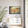 Wooden Hearts Framed Canvas