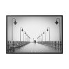 88289-962.jpg Rain on the Promenade in Black and White Framed Canvas