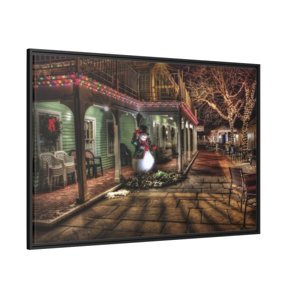 88289-966.jpg Town Christmas Decoration Framed Canvas