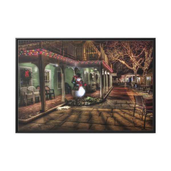88289-967.jpg Town Christmas Decoration Framed Canvas