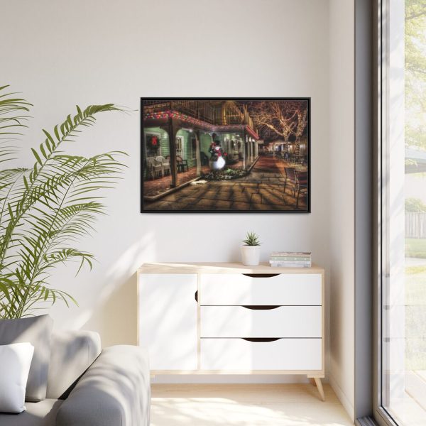 88289-969.jpg Town Christmas Decoration Framed Canvas