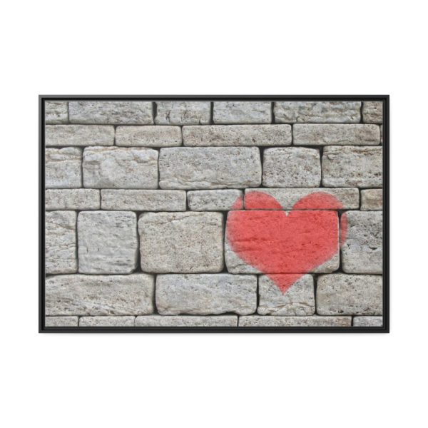 88289-977.jpg Heart on the Wall Framed Canvas