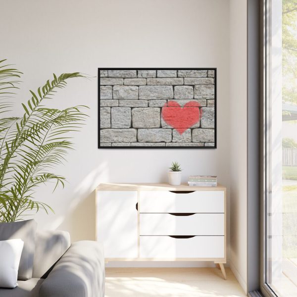 88289-979.jpg Heart on the Wall Framed Canvas