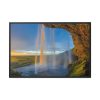 88289-982.jpg Waterfall on a Cave Framed Canvas