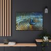 88289-99.jpg Butterfly on Collage Rings Framed Canvas