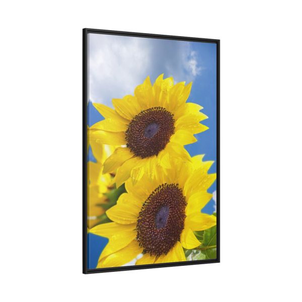 88299-110.jpg Sunflower Flower Air Clouds Framed Canvas