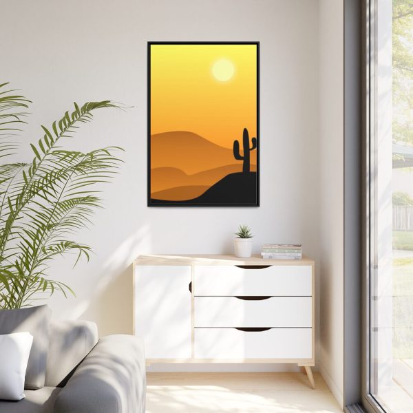 88299-128.jpg Cactus in Desert Framed Canvas