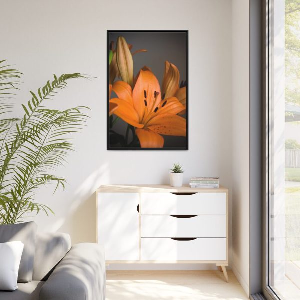 Orange Lily Framed Canvas