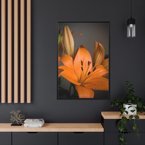 Orange Lily Framed Canvas