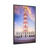 88299-140.jpg Tower With Blue and Yellow Sky Framed Canvas