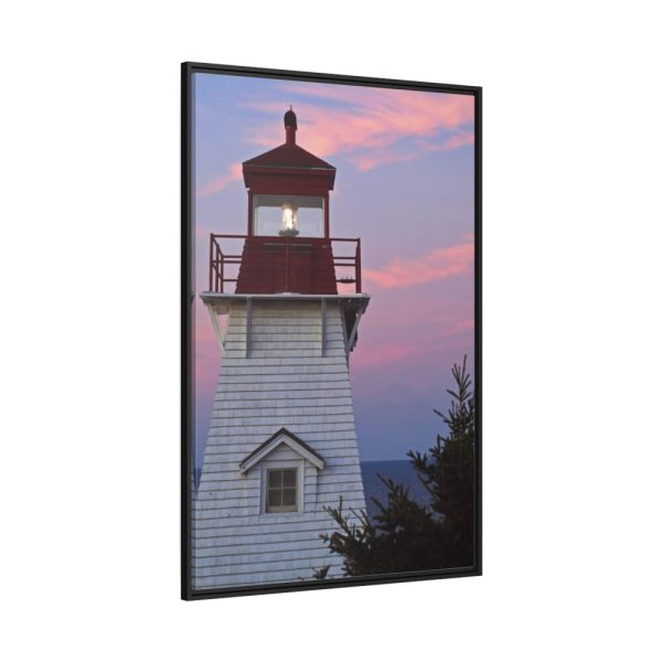 Lighthouse Sky Framed Canvas