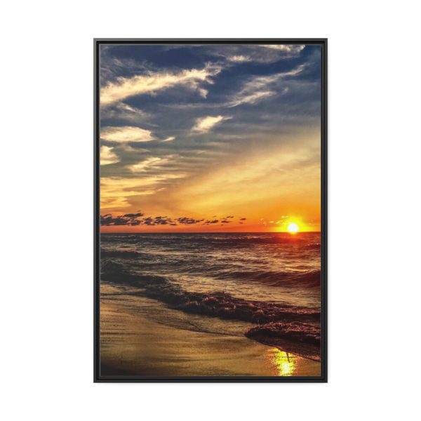 88299-161.jpg Beautiful Sunset Above the Ocean Framed Canvas