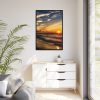 88299-163.jpg Beautiful Sunset Above the Ocean Framed Canvas