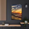 88299-164.jpg Beautiful Sunset Above the Ocean Framed Canvas