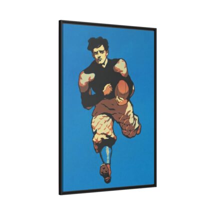 Yale Man playing American football Framed Canvas