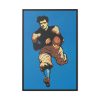 88299-176.jpg Yale Man playing American football Framed Canvas