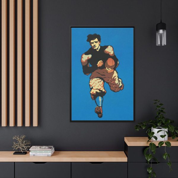 88299-179.jpg Yale Man playing American football Framed Canvas