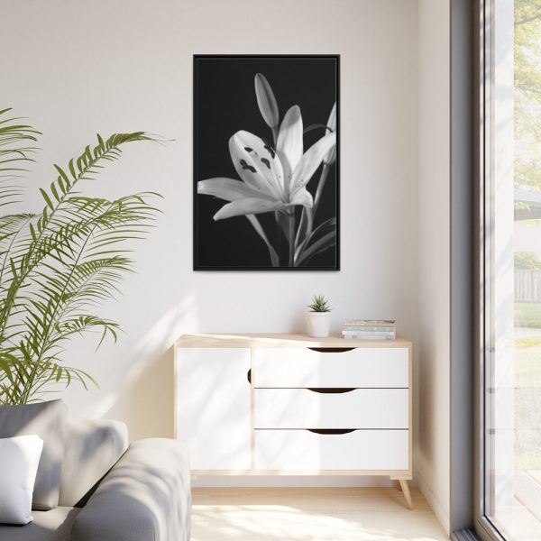 Lilies Flower  Framed Canvas