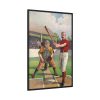 88299-180.jpg Full sheet baseball by Calvert Lithographing Co Framed Canvas