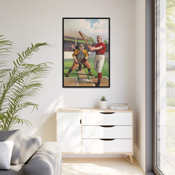 88299-183.jpg Full sheet baseball by Calvert Lithographing Co Framed Canvas