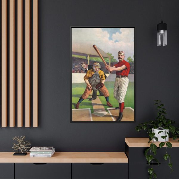 88299-184.jpg Full sheet baseball by Calvert Lithographing Co Framed Canvas
