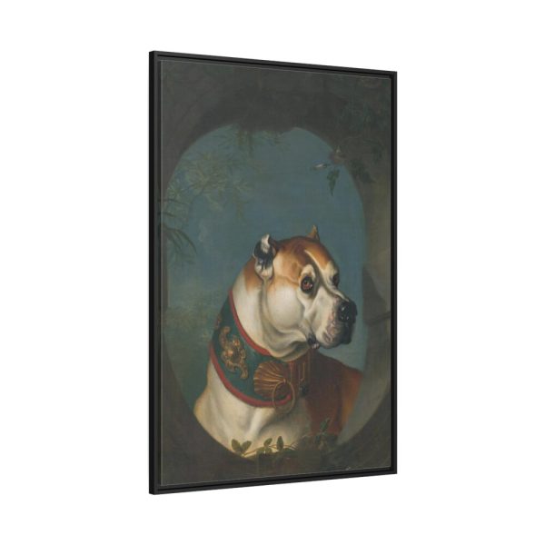 Portrait of a Dog Framed Canvas