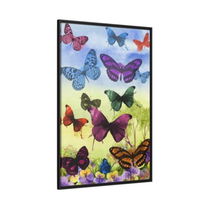 Butterfly Painting Art Graphic Framed Canvas