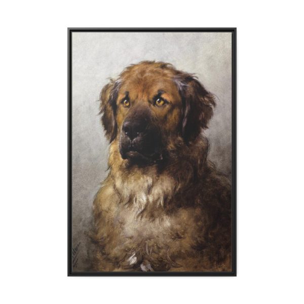 88299-6.jpg Head of a Leonberger by Otto Eerelman Framed Canvas