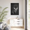 88299-98.jpg Black Silver Maine Coon Cat Sitting Framed Canvas