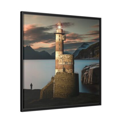 Computer Visualization of Lighthouse Framed Canvas