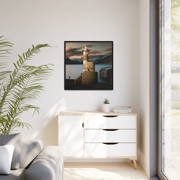 88302-108.jpg Computer Visualization of Lighthouse Framed Canvas