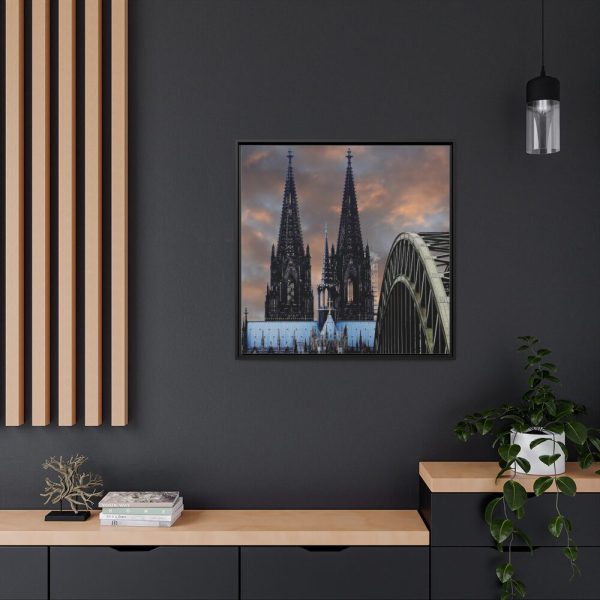 88302-114.jpg Cologne Cathedral Hohenzollern Bridge Framed Canvas