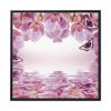 Orchid Background Flowers Framed Canvas