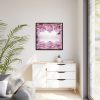 Orchid Background Flowers Framed Canvas