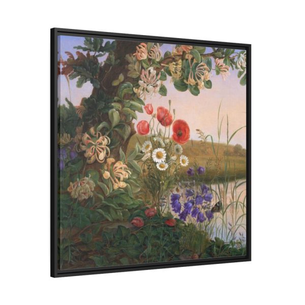 88302-40.jpg Flower piece by Christine Løvmand Framed Canvas